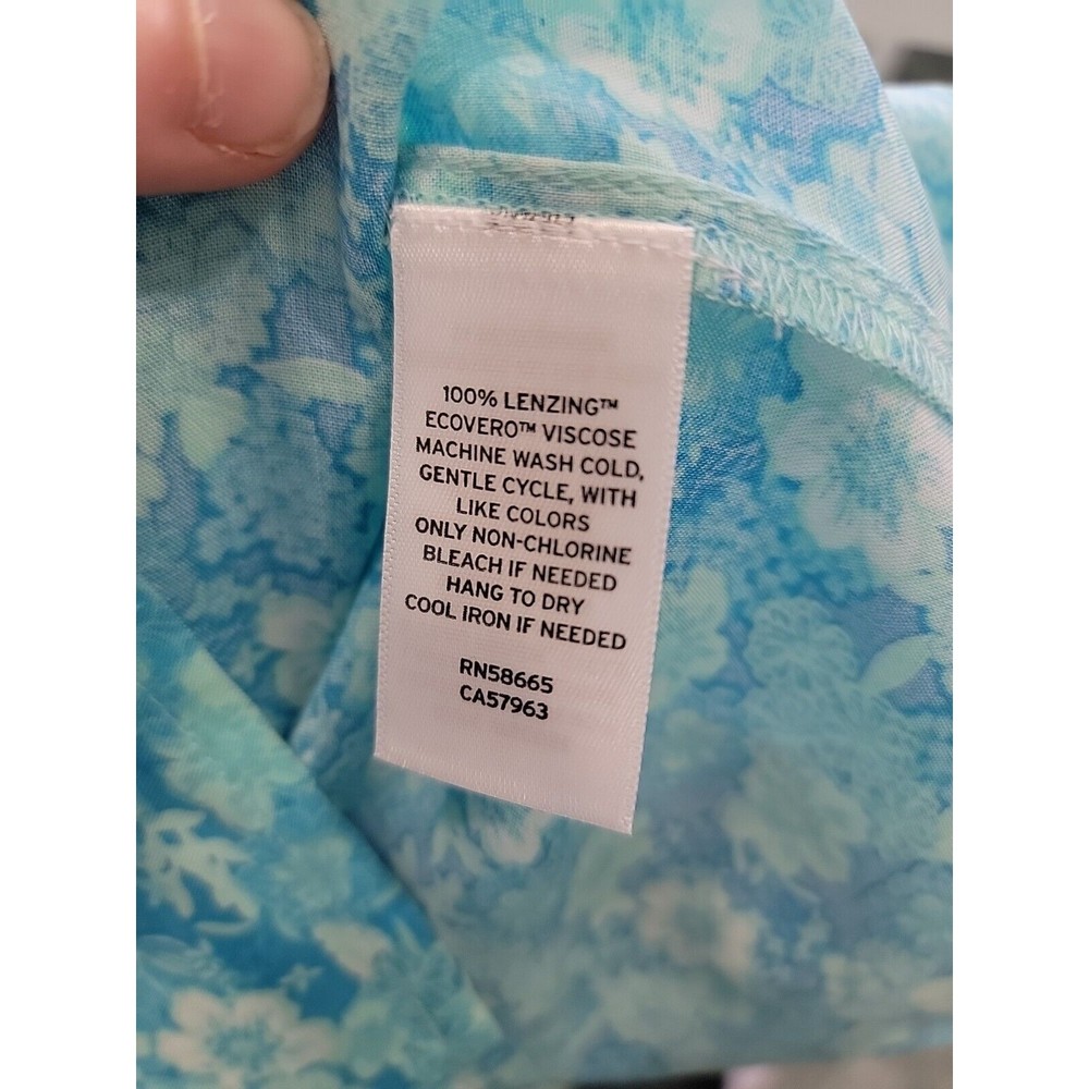 ABOUND Mini Floral Sleeveless Dress Medium in Blue Horizon Tarry Color - Picture 4 of 7